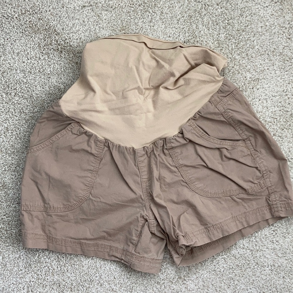 Motherhood maternity khaki shorts S